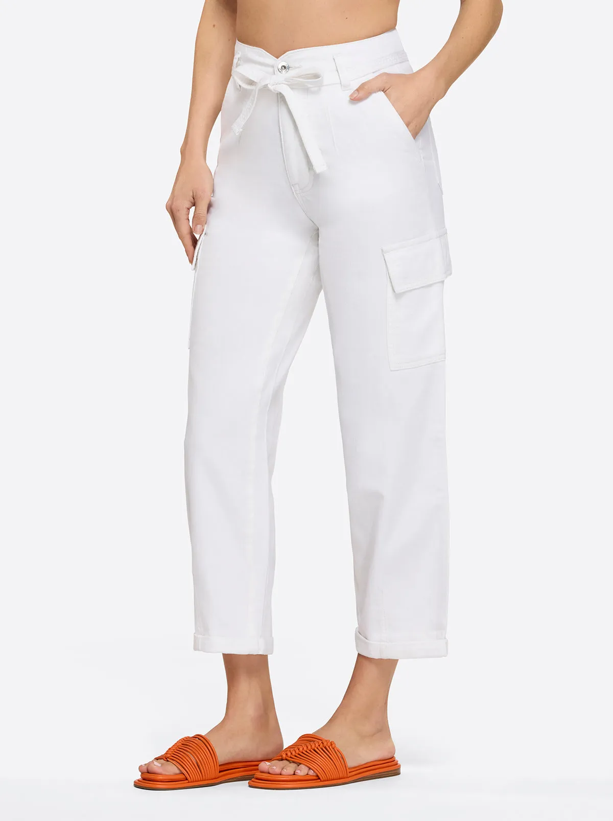 Allie Utility Bottom in White
