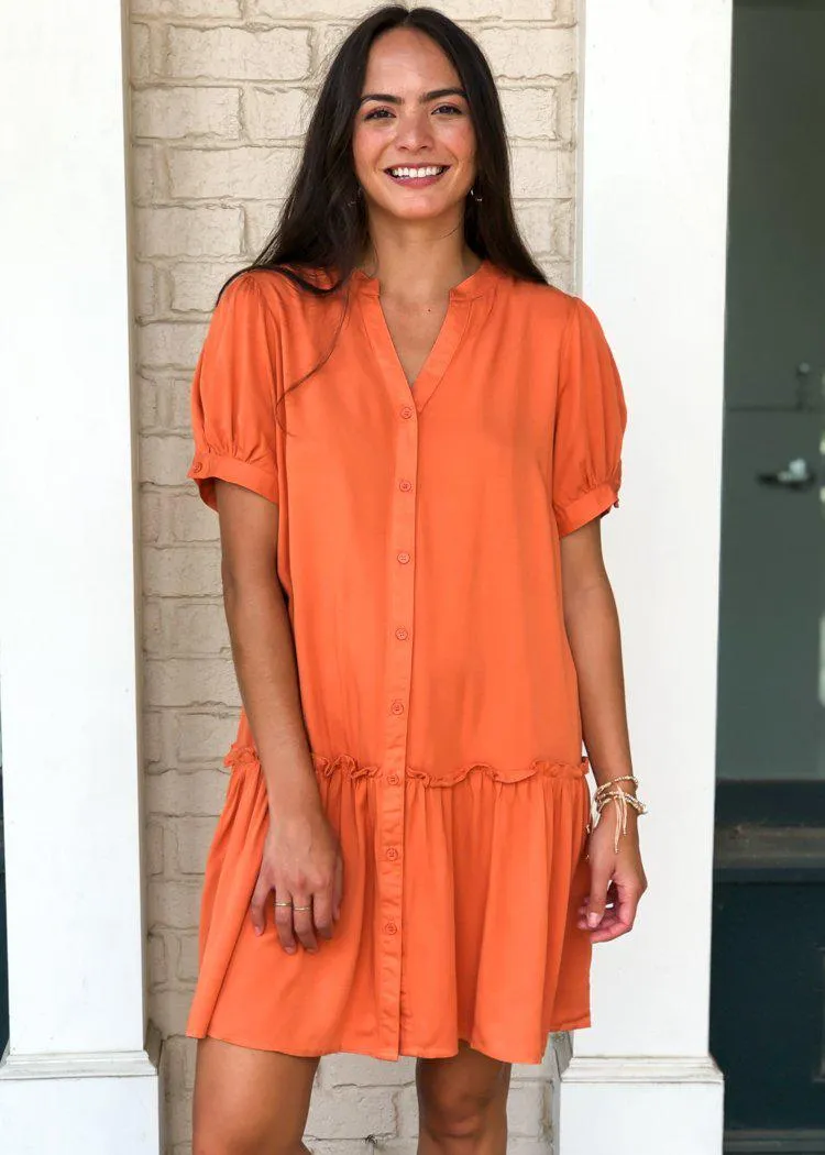 Aspen Drop Waist Shirtdress Dress