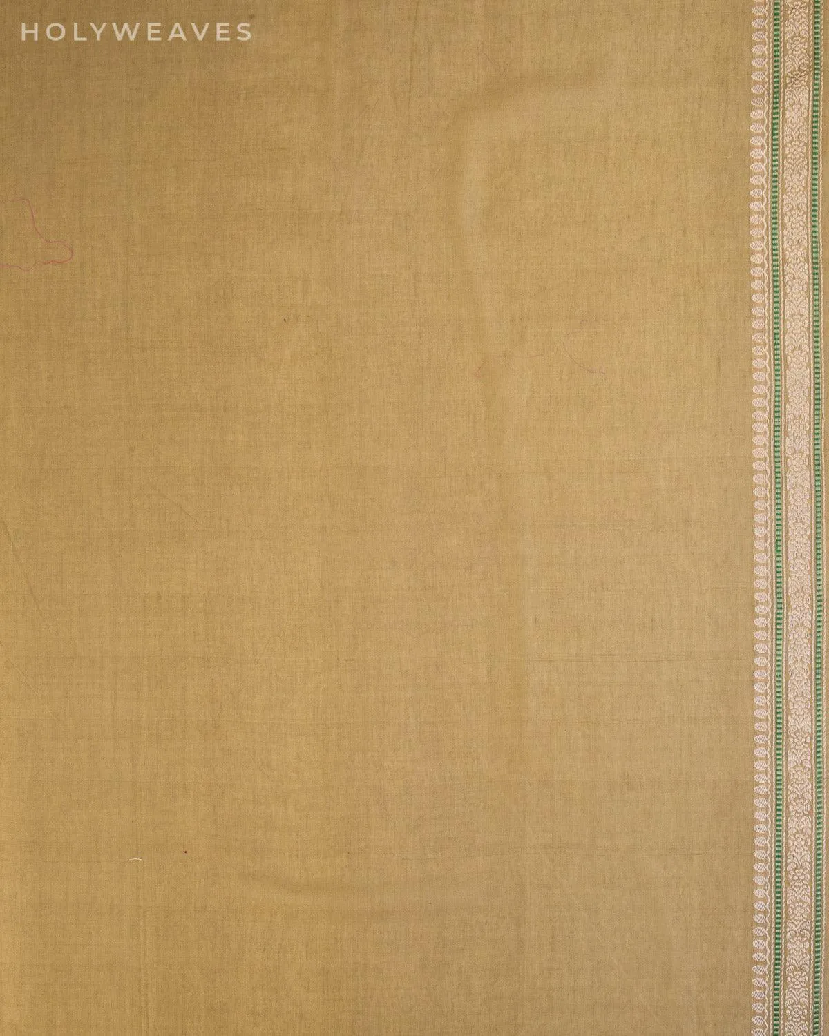 Beige Banarasi Ektara Buti Kadhuan Brocade Handloom Cotton Saree