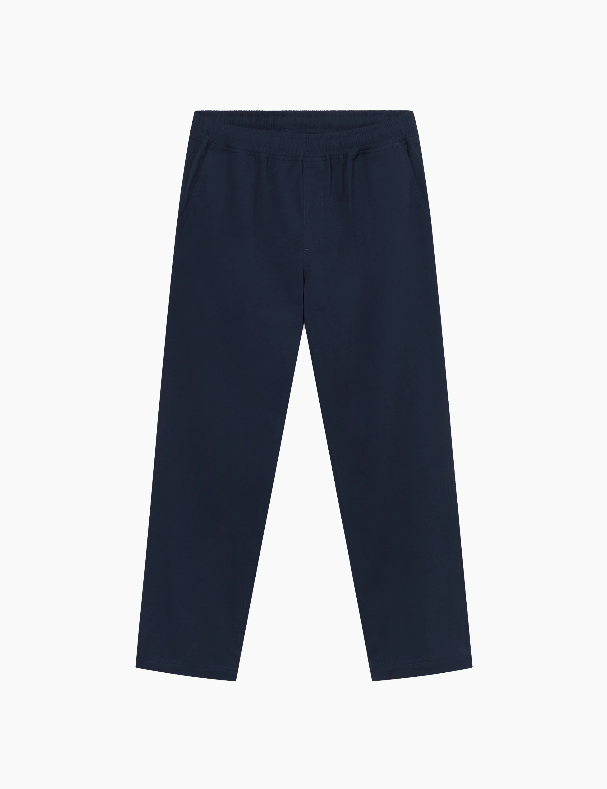 CALM PANTS - NAVY SEERSUCKER