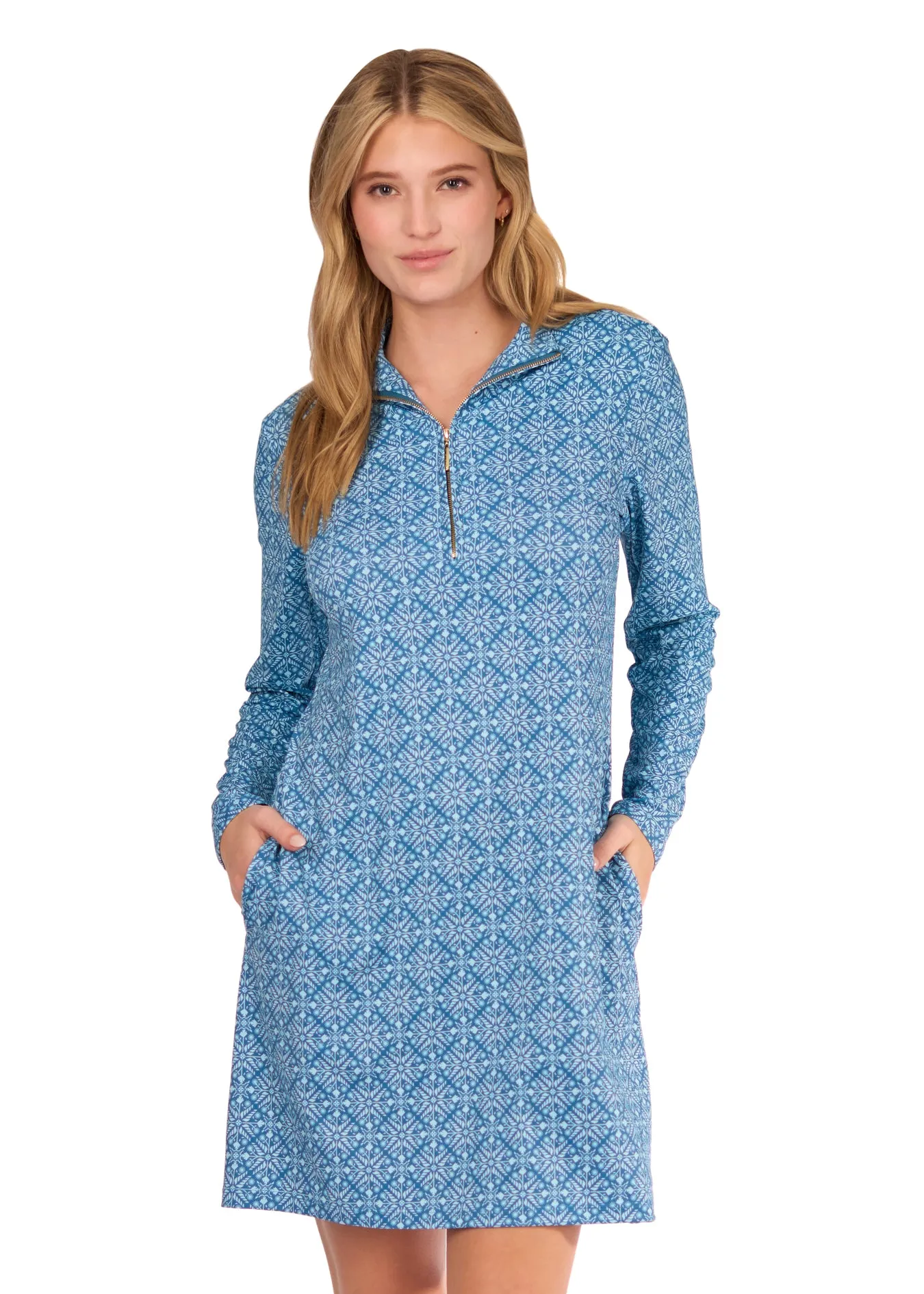 Camden Leaf 1/4 Zip Sport Dress