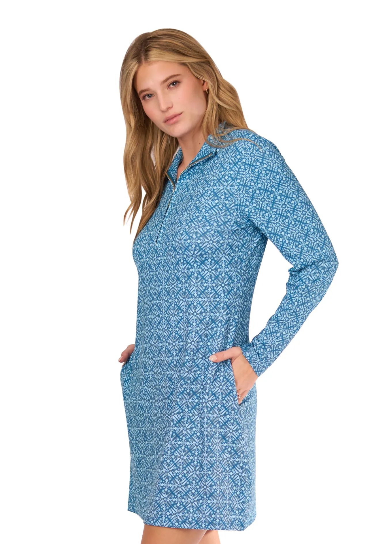Camden Leaf 1/4 Zip Sport Dress
