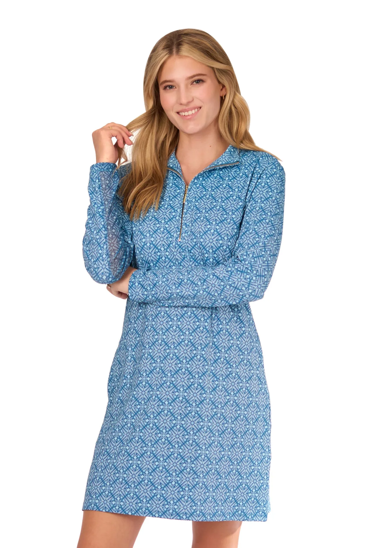 Camden Leaf 1/4 Zip Sport Dress