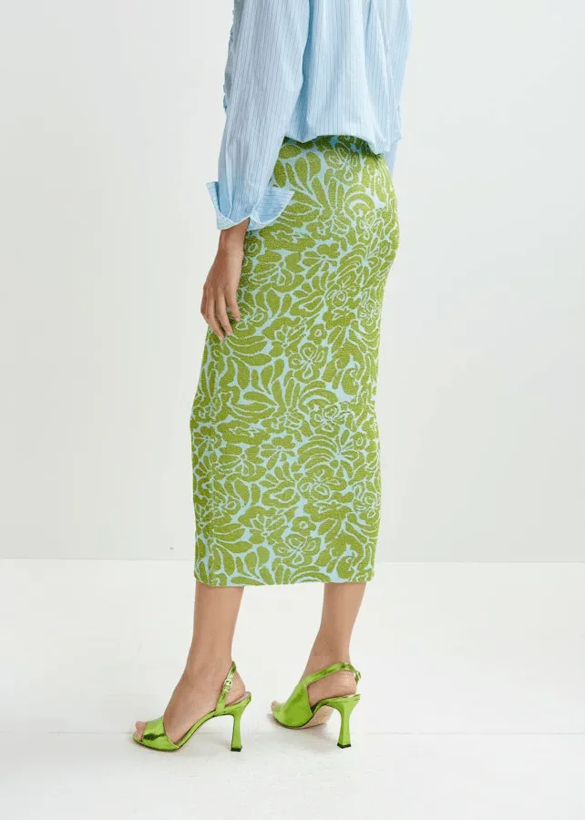 Halpaca Jacquard Skirt
