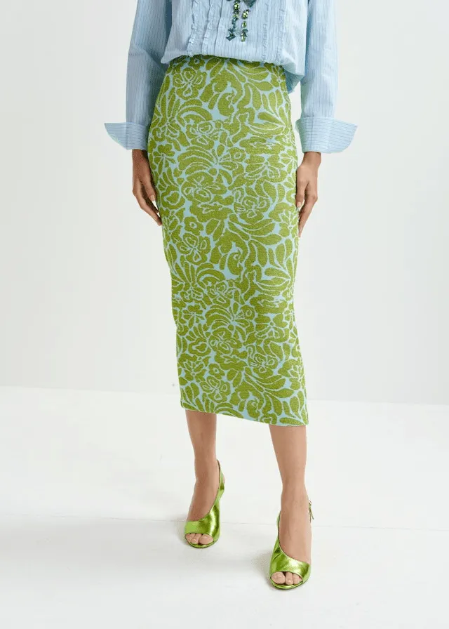 Halpaca Jacquard Skirt