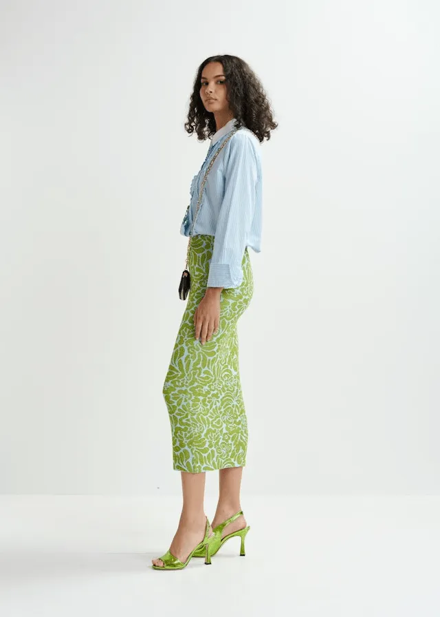 Halpaca Jacquard Skirt