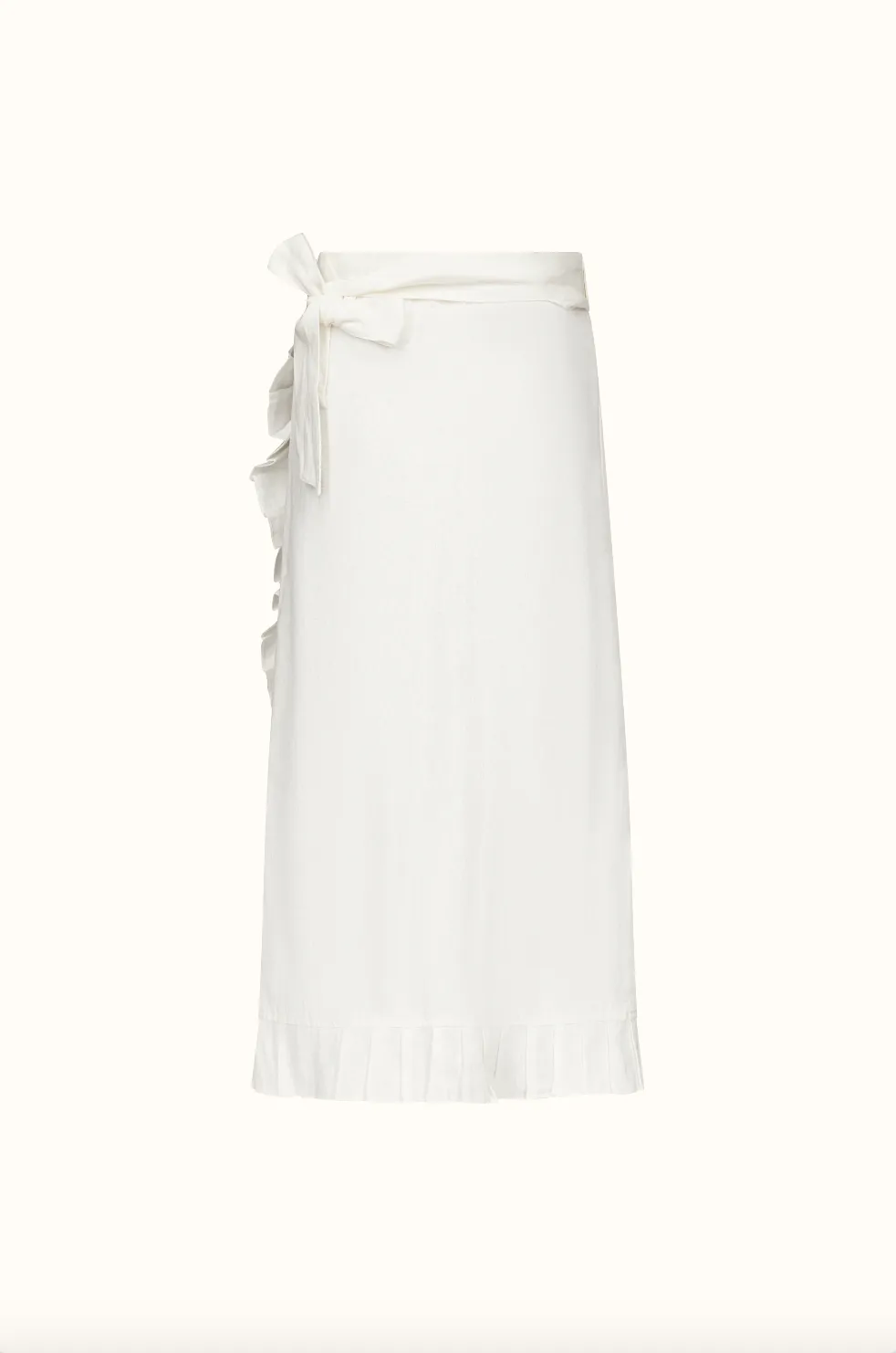 Isabella ~ Long Linen Wrap Skirt