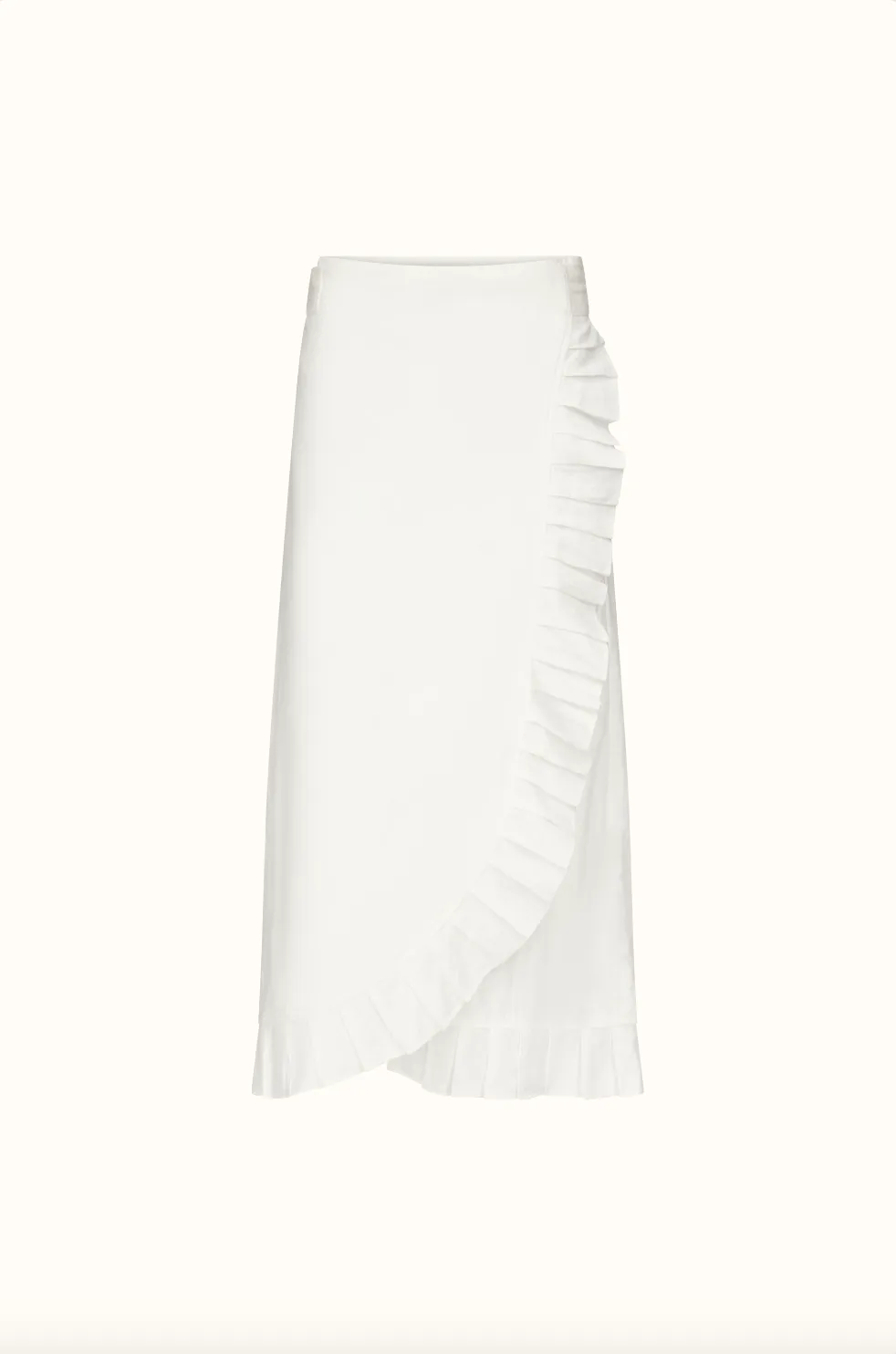 Isabella ~ Long Linen Wrap Skirt