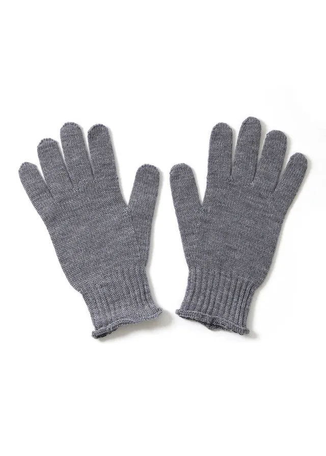 Jasmine Jersey Gloves in Merino Wool Pebble