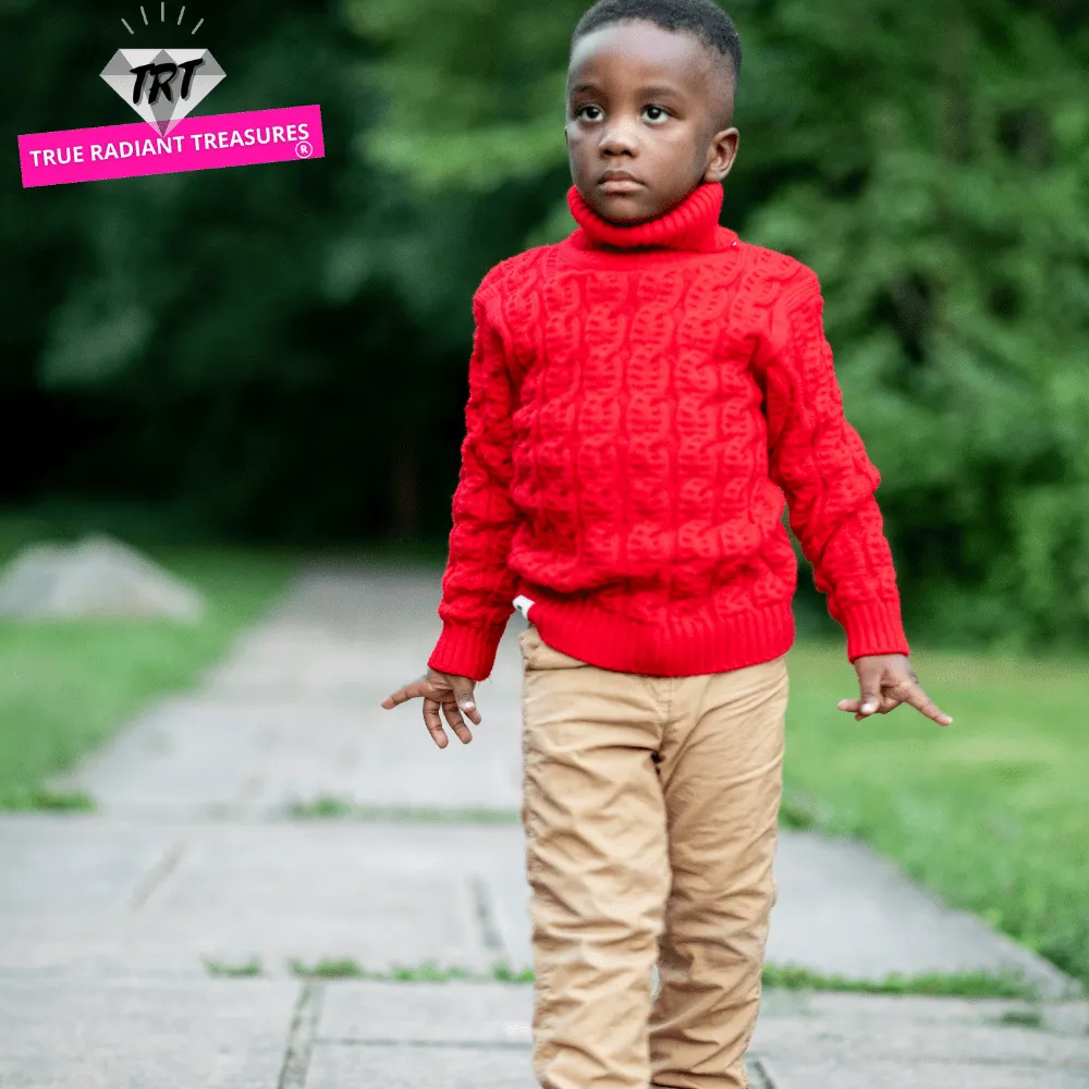 Kids Unisex Turtleneck Sweater