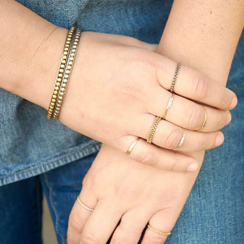 MADDIE HAMMERED RING