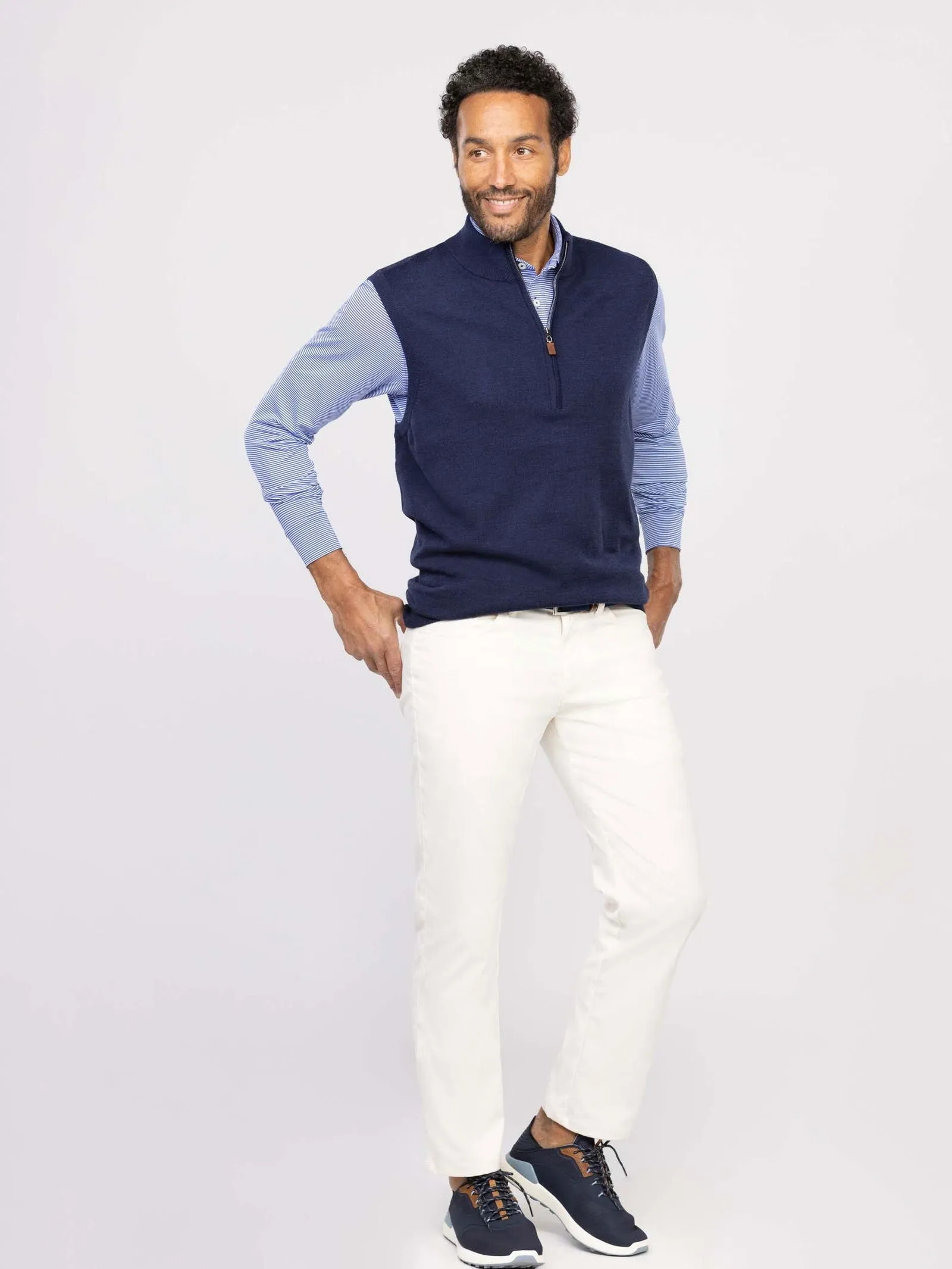 Merino Quarter-Zip Vest