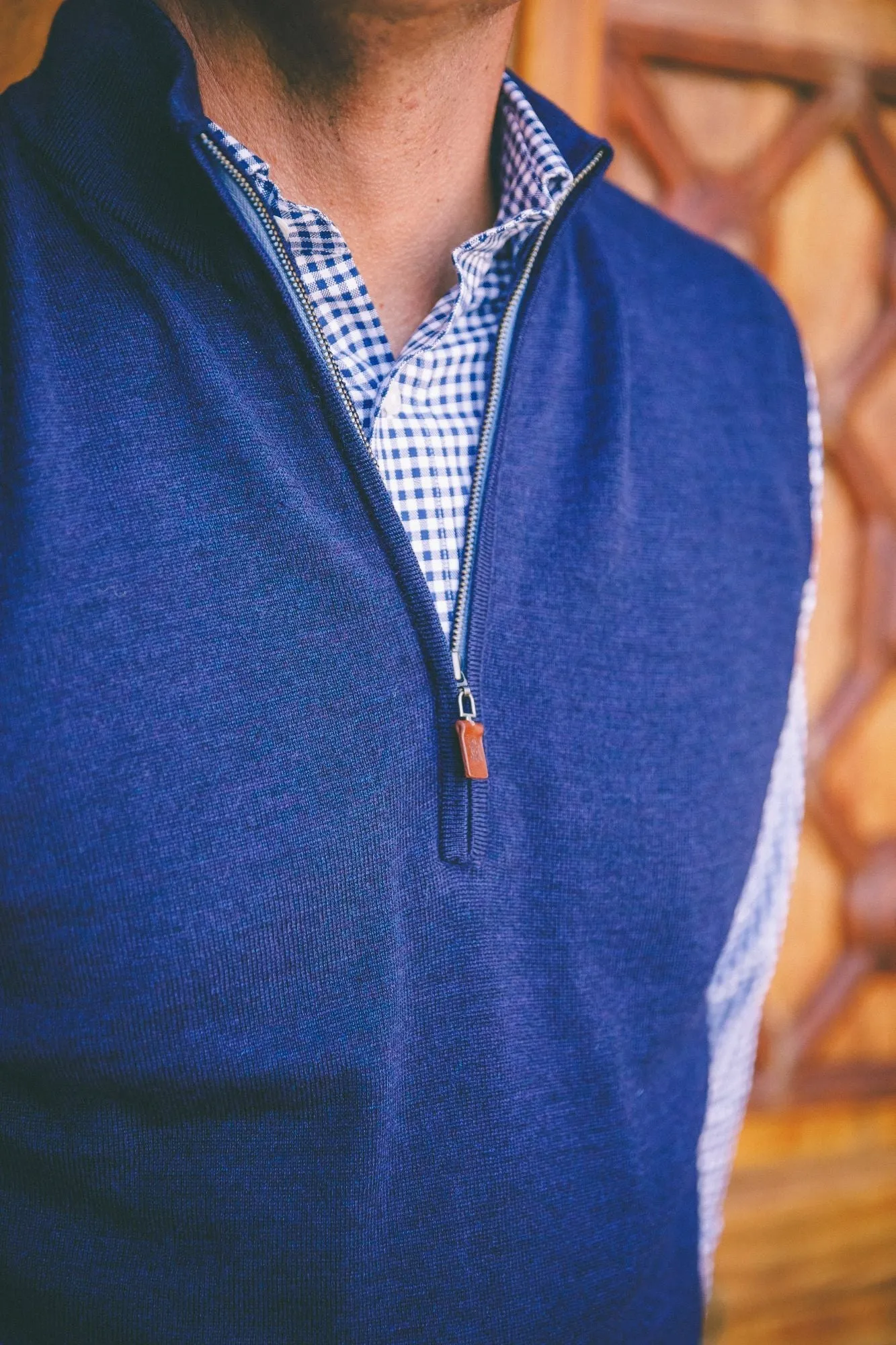 Merino Quarter-Zip Vest