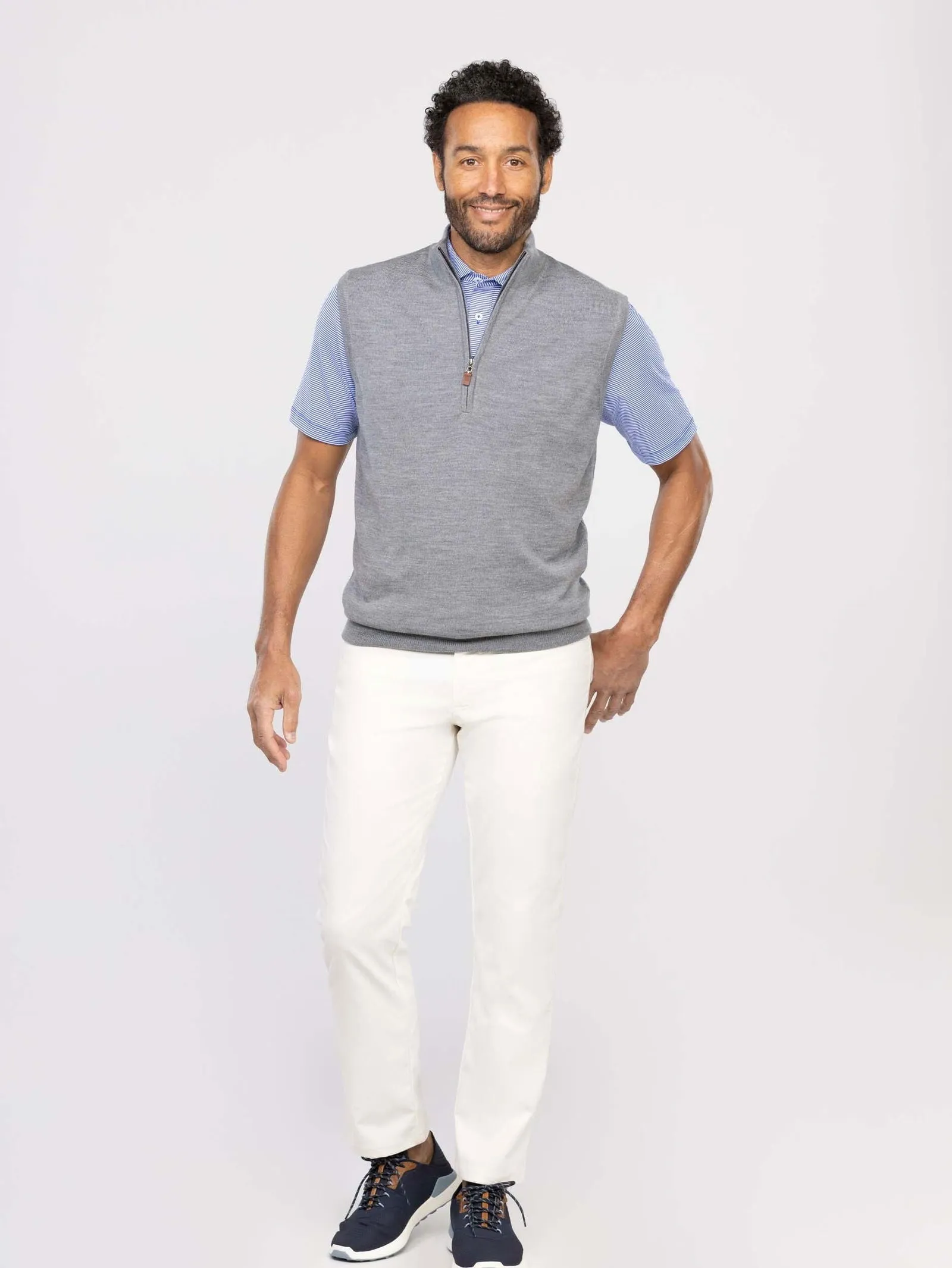 Merino Quarter-Zip Vest