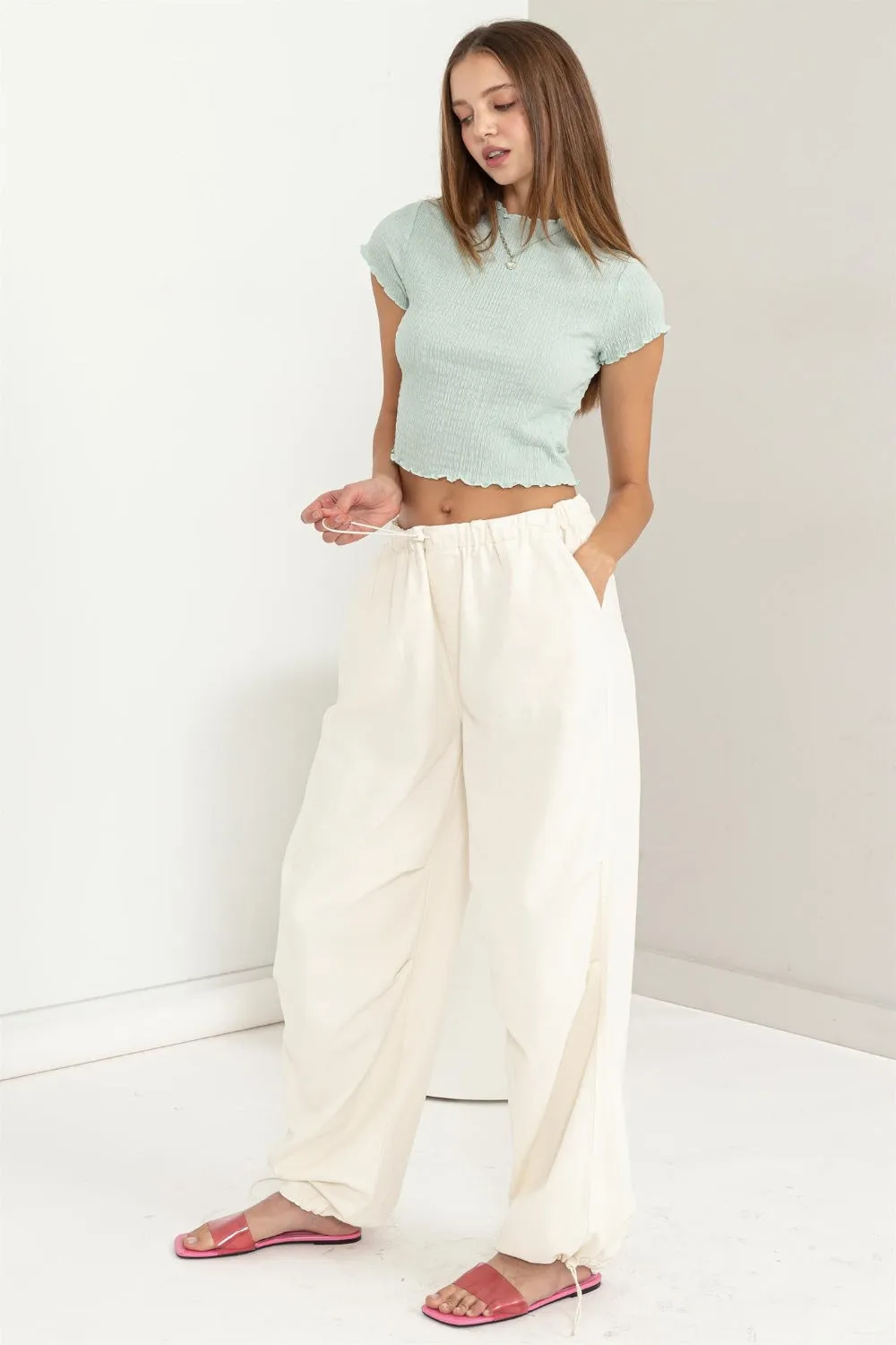 Mint Crop Top