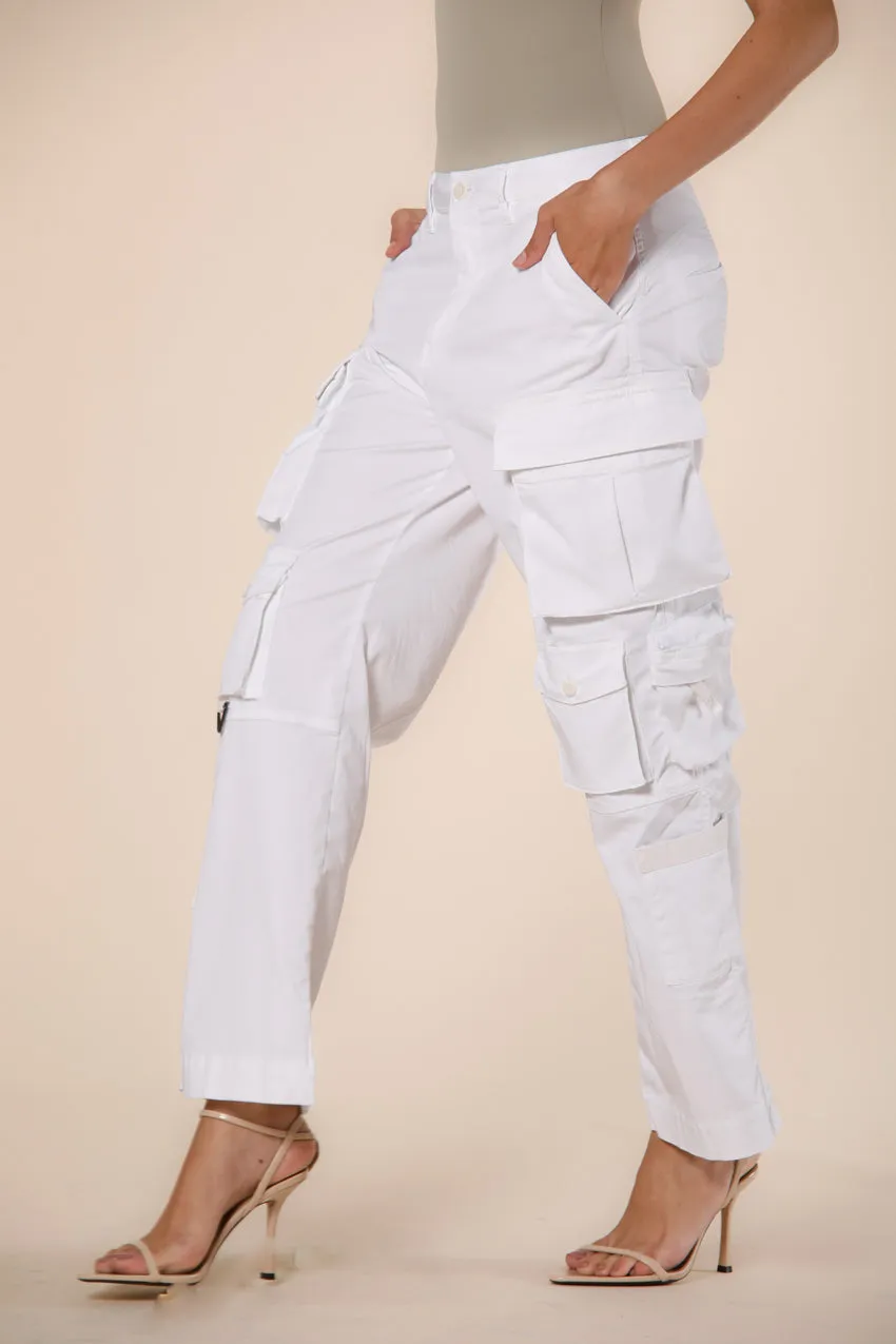 New Hunter women's cargo pants in gabardine relaxed fit