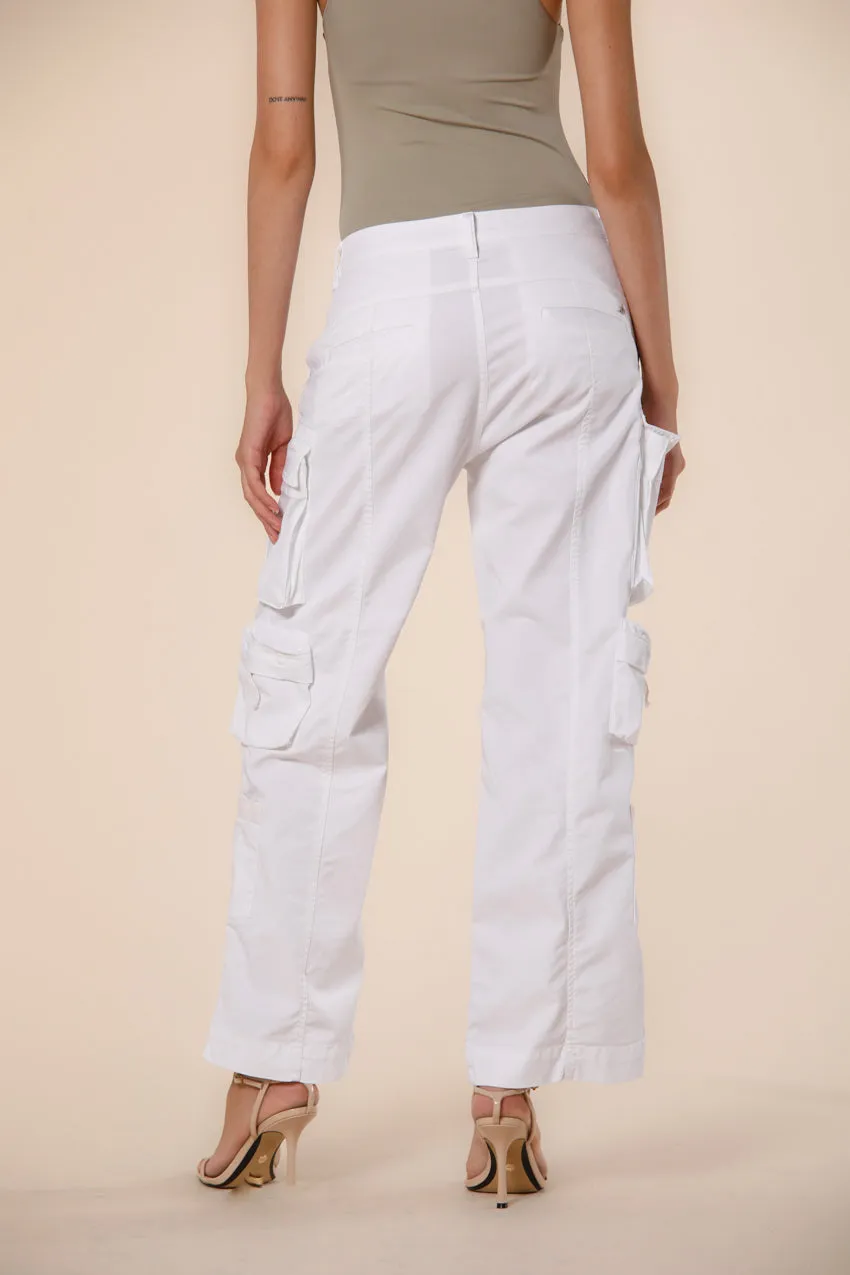 New Hunter women's cargo pants in gabardine relaxed fit