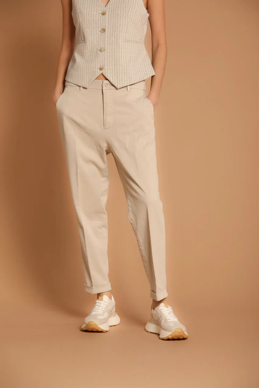New York Cozy women's chino pants in gabardine relaxed fit