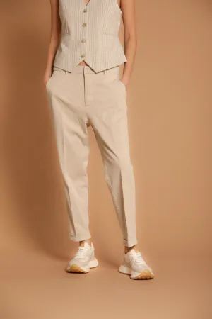 New York Cozy women's chino pants in gabardine relaxed fit