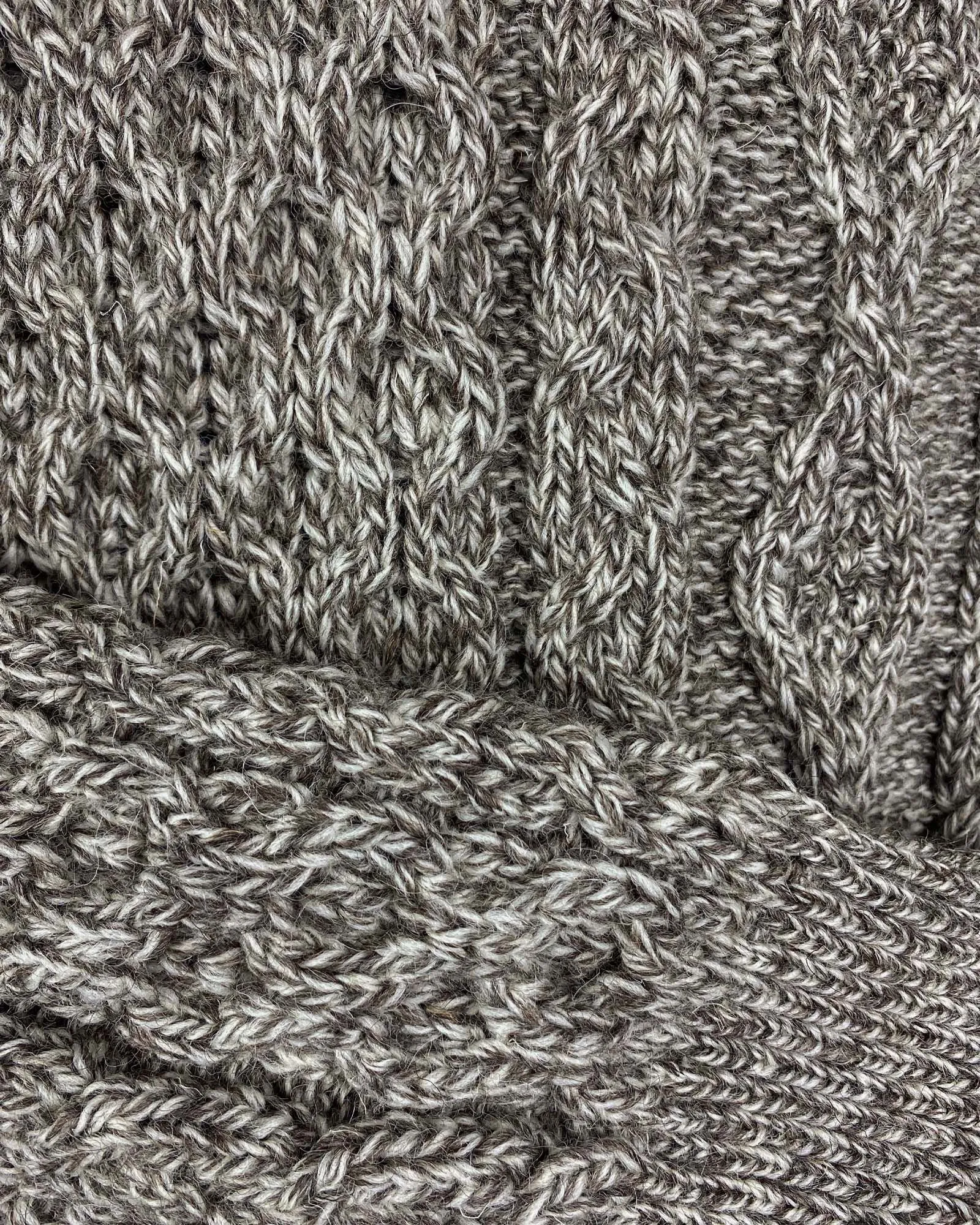 O'Connell's Irish Fisherman Aran Sweater - Mushroom Sz XXL (NWT)
