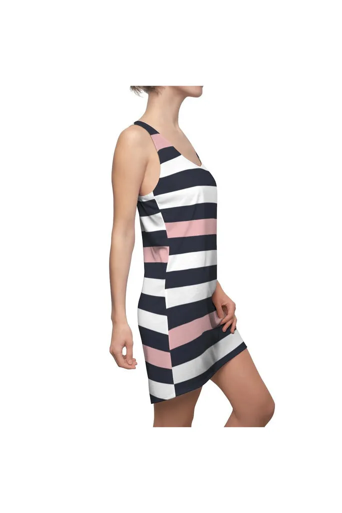 Pink Stripes Women's Racerback Dress