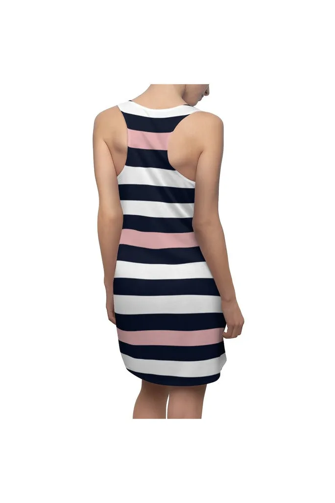 Pink Stripes Women's Racerback Dress