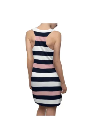 Pink Stripes Women's Racerback Dress