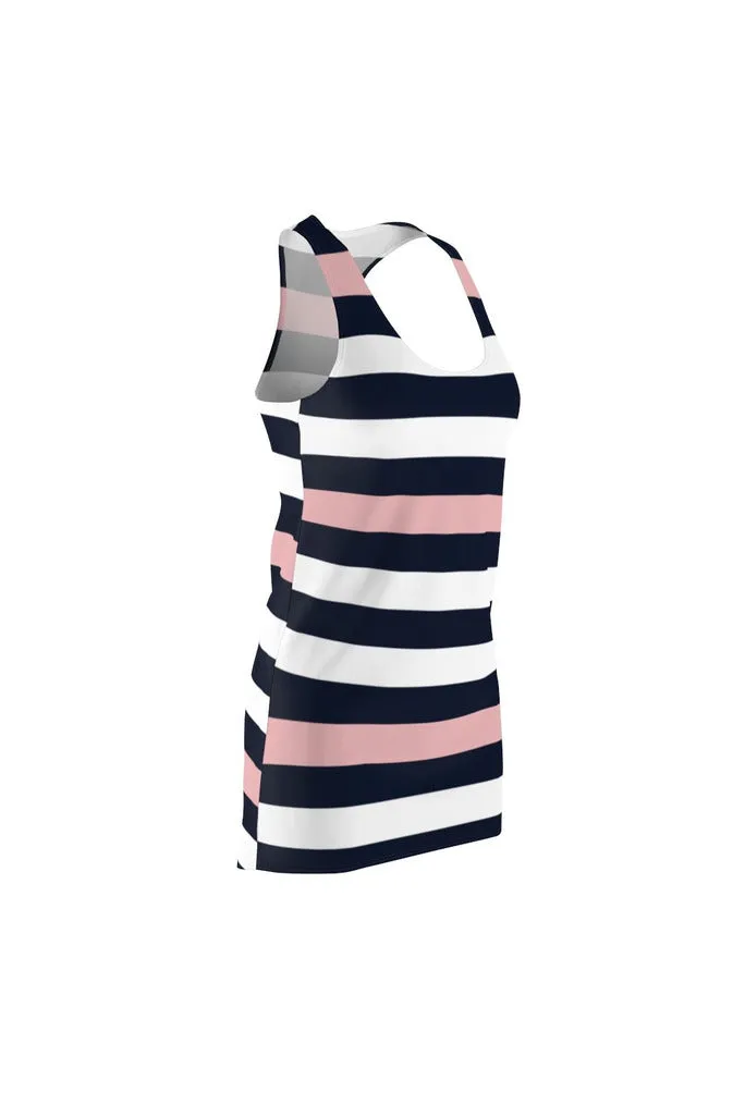 Pink Stripes Women's Racerback Dress
