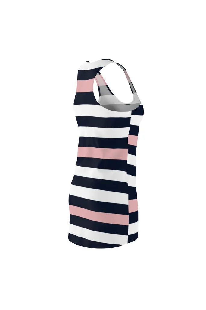 Pink Stripes Women's Racerback Dress