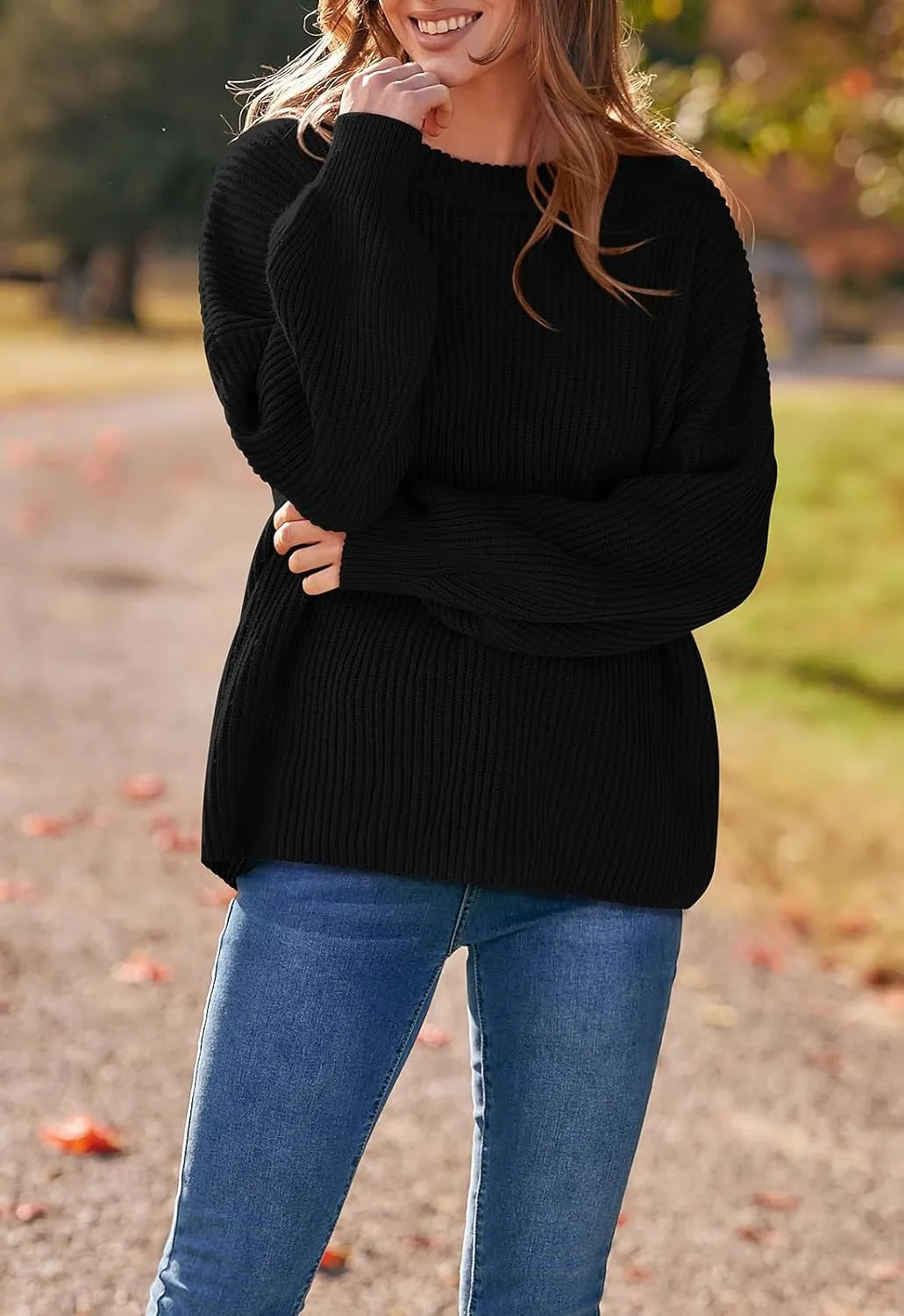 PRETTYGARDEN Womens Sweaters Fall 2025 Oversized Chunky Knitted Pullover Sweater Casual Long Sleeve Crewneck Cute Sweaters