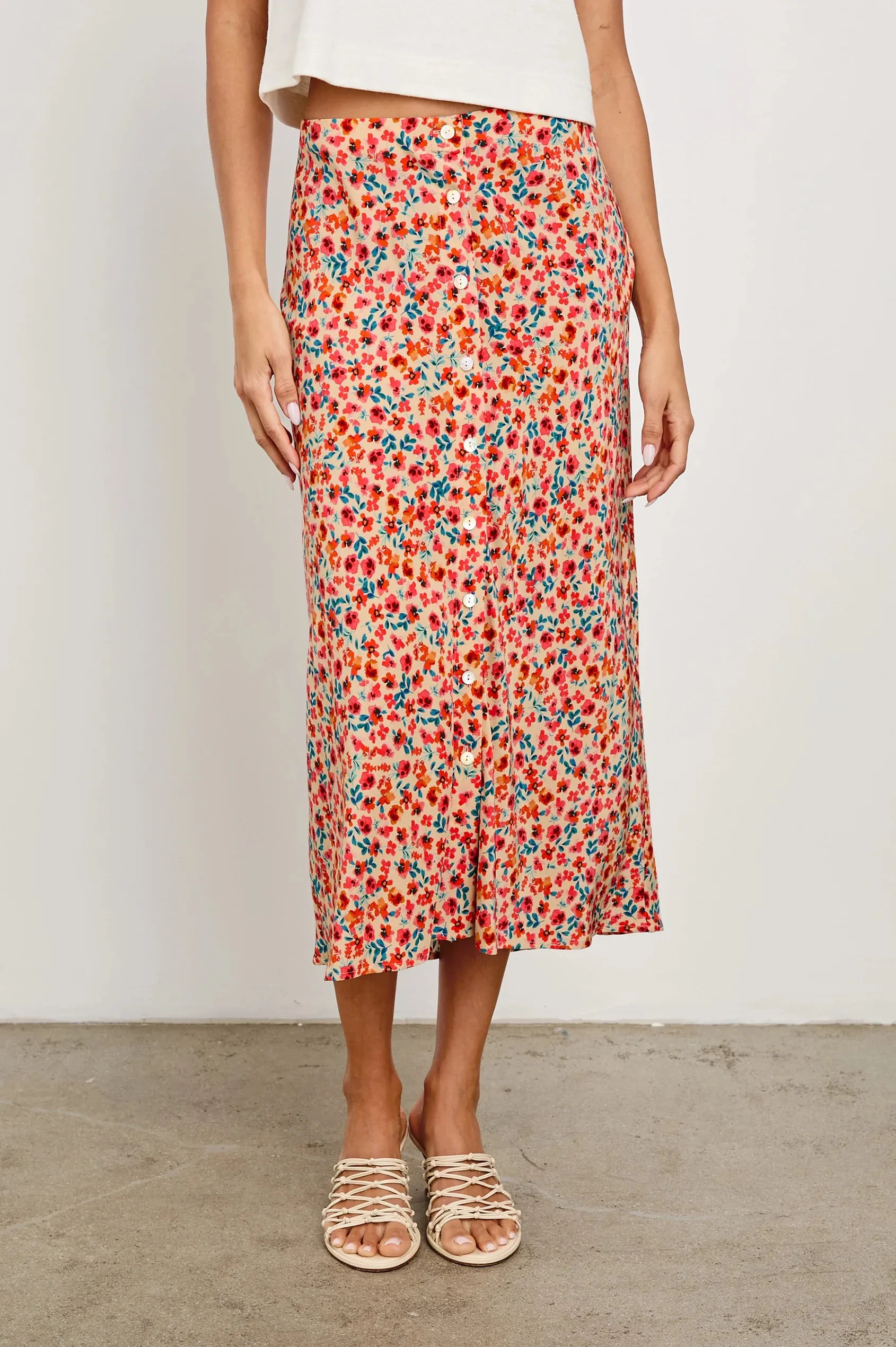 Rails Rosetta Skirt, Red Posy