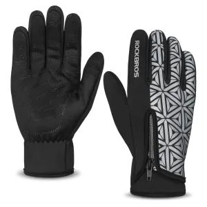 ROCKBROS Winter Warm Touchscreen Anti-Slip Cycling Gloves