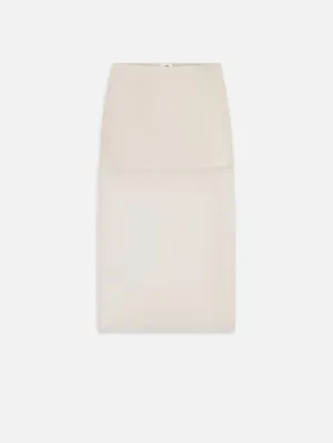 The Silk Organza Skirt -- Alabaster