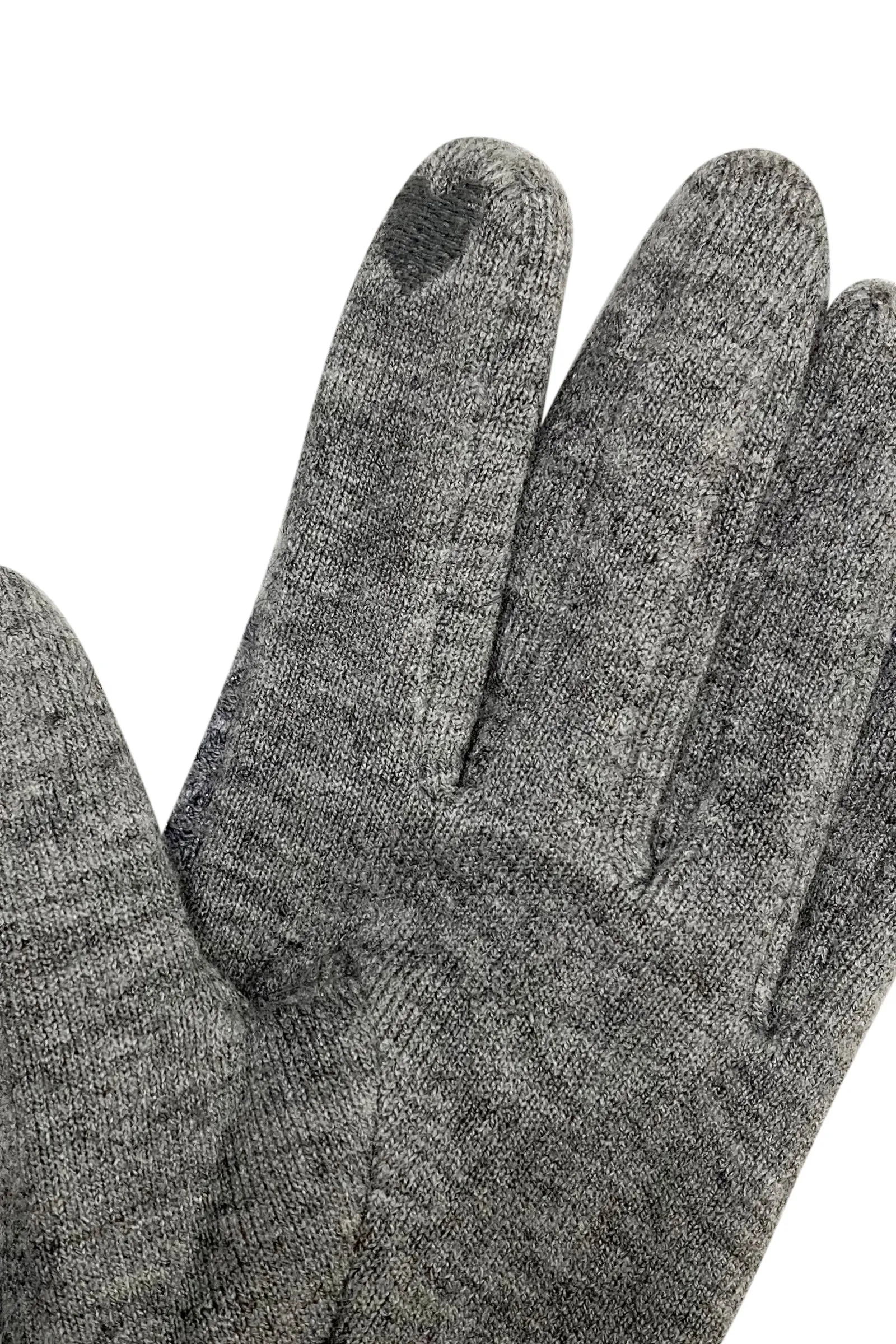 Warm Diamond Effect Touchscreen Gloves With Glitter Thread
