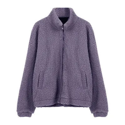 Women Korean Loose Warm Long Sleeved Student Tops Outerwear