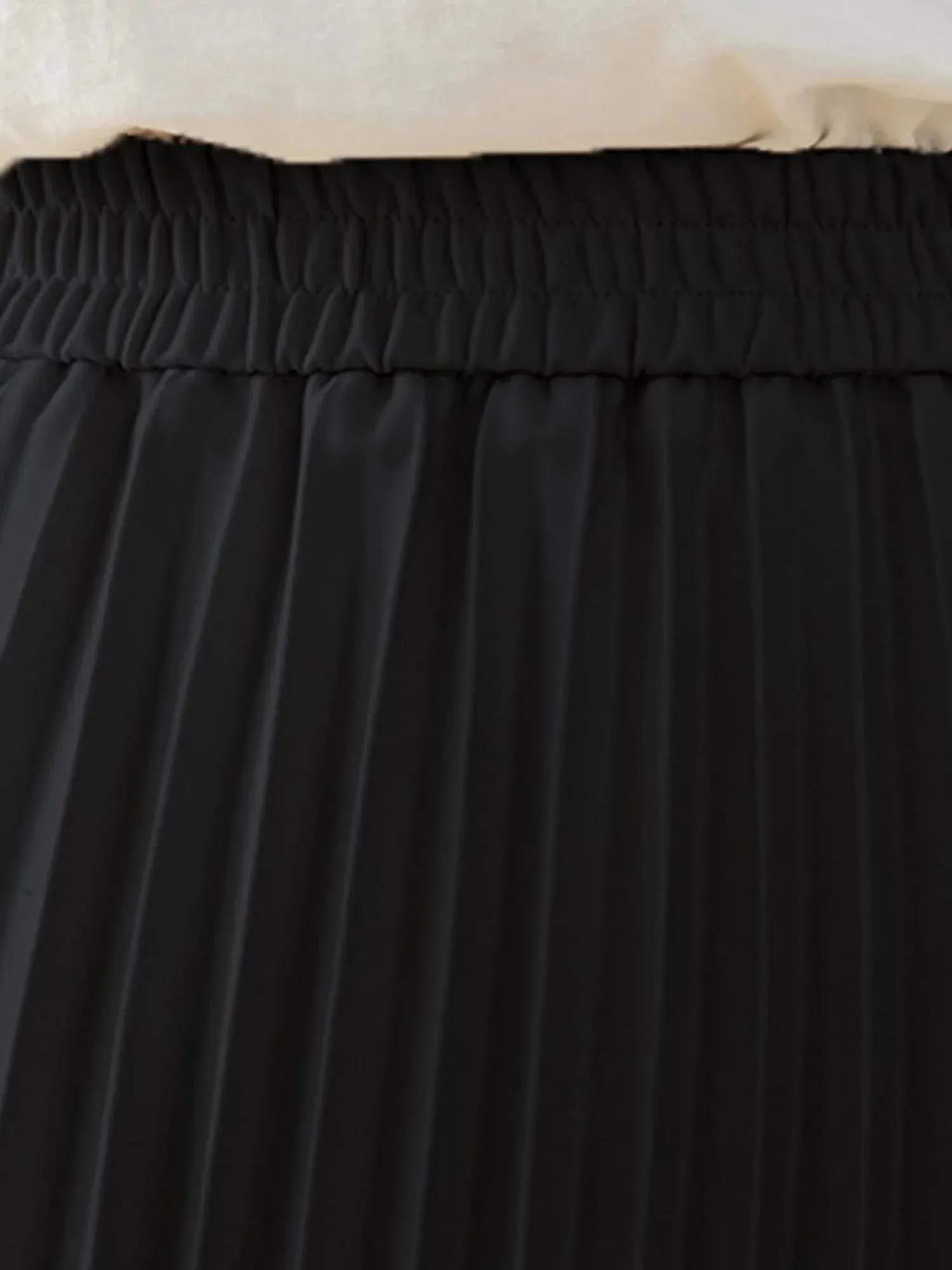 Women Skirts Black Pleated Skirt Midi Long Cheetah High Waist Ladies Elasticized Summer a Line Skirts for Work Office S