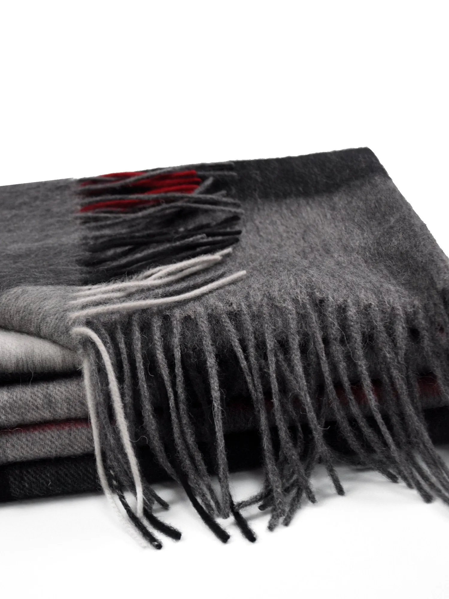 Woolen Bloom Soft Warm Wrap Fringed Plaid Scarf